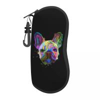 French Bulldog Glasses Case Cartoon Accessories Dog Animal Pet Puppy Glasses Box Vintage Eye Contacts Case