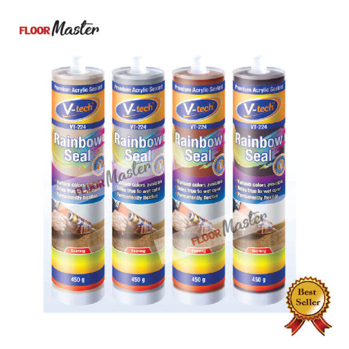 Vtech Rainbow Seal Sealant Acrylic Premium Silicone Skirting 450gm