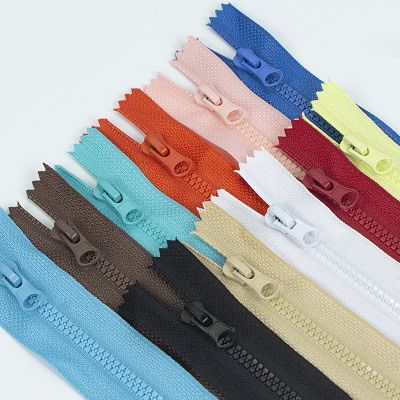 ↂ❆ 2 Pcs 3 Resin Single Close End Zippers 15/20/25/30cm For Jeans Bags Coat Cushion Garment Sewing Accessories Craft Diy