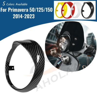 ✽△ Motorcycle Headlight Ring Headlamp Cover Protector Decorative Frame Guard For Vespa Primavera 50 125 150 2014-2023 Accessories