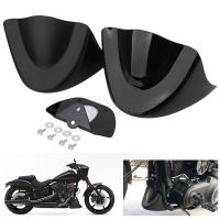 Bright/Matte Black Motorcycle Front Chin Spoiler Lower Air Dam Fai Cover For Harley Dyna Fat Bob Wide Glide FXD 2006-2017