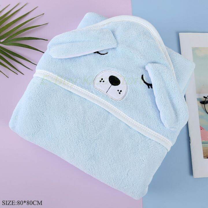 blue-cartoon-animal-hooded-bathrobes-for-new-born-bath-towel-infantil-baby-boy-towel-shower-newborn-gifts-kids-bedding-blanket