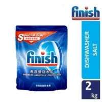 Finish Dishwasher Salts 2KG Limescale Prevention &amp; Watermarks ของมีจำนวนจำกัด