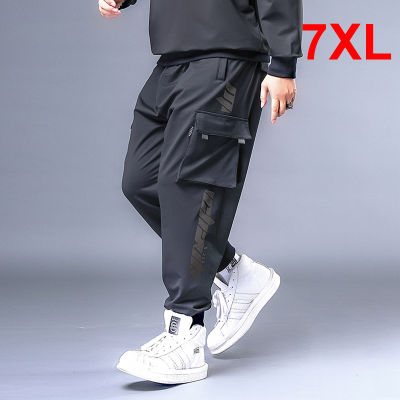Lelaki กางเกงคาร์โก้ฮิปฮอปสตรีทแวร์ขายาว7XL กางเกงวอร์มขายาว HX531