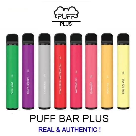 Puff Bar PLUS Disposable Pod Device Disposable Vape Pen 800 PUFFS 5 ...