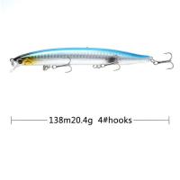 1 Pcs Minnow Fishing Lure 13.5ซม./19G Hard Wobbler Crankbait 3d Eyes Lure ปลาเทราท์ประดิษฐ์ Pike ปลาคาร์พอุปกรณ์ตกปลา