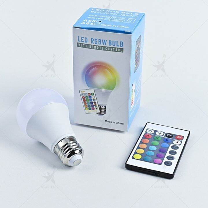 พร้อมส่ง-โปรโมชั่น-หลอดไฟเปลี่ยนสี-หลอดไฟ-led-12w-rgbw-e27-เปลี่ยนสีได้-16-สี-led-bulb-ส่งทั่วประเทศ-หลอด-ไฟ-หลอดไฟตกแต่ง-หลอดไฟบ้าน-หลอดไฟพลังแดด