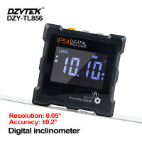 DZYTEK Digital Level Angle Gauge 360° Mini Inclinometer With Four Sides Magnetic Base Electronic Universal Bevel Protractor