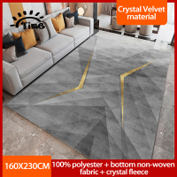 Time (160X230Cm) Modern Light Luxury Carpet Bedroom Lounge Floor Mat Living Room Floor Decoration