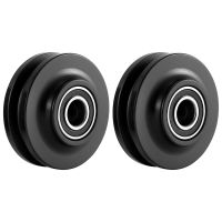 2Pcs Sliding Barn Door Wheel Heavy Duty Cabinet Window Pulley Roller Quiet Sliding Door Track Perfect for DIY Barn Door