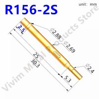 【LZ】owudwndz Test Pin Receptacle R156-2S Test Needle Sleeve Probe Sleeve Lengt 30mm Dia 2.69mm Needle Seat Spring Detection Metal Test Needle