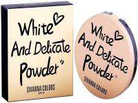 SIVANNA COLORS WHITE AND DELICATE POWDER HF-587 NO.01 SPF15 ปกปิดสูงอำพรางรูขุมขนเนียนสนิท เบอร์ 1