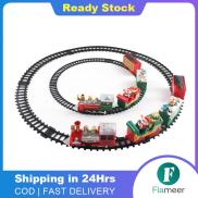 Flameer Christmas Train Set Toy with Track Coal Mine Carriage Toys for