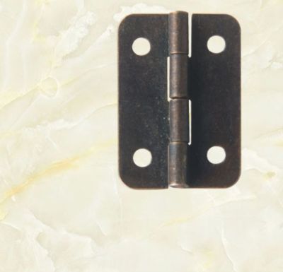 ✹☽ Hardware accessories Round corner bronze 30 x 21mm hinge iron sheet hinge flat hinge wooden box hinge packaging sheet metal