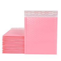 10Pcs Pink Bubble Bags Foam Self Seal Envelope Bag Waterproof Mailers Padded Shipping Bags Christmas Gift Packaging Supplies