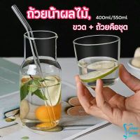 ชุดถ้วยแก้วใส่เครื่องดื่ม สไตล์ญี่ปุ่น ถ้วยนม  drink cup combination