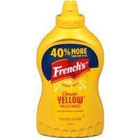 French Classic Yellow Mustard Cream เฟร้นซ์ คลาสสิค เยลโล่ มัสตาร์ด (ขวดบีบ) 567g.