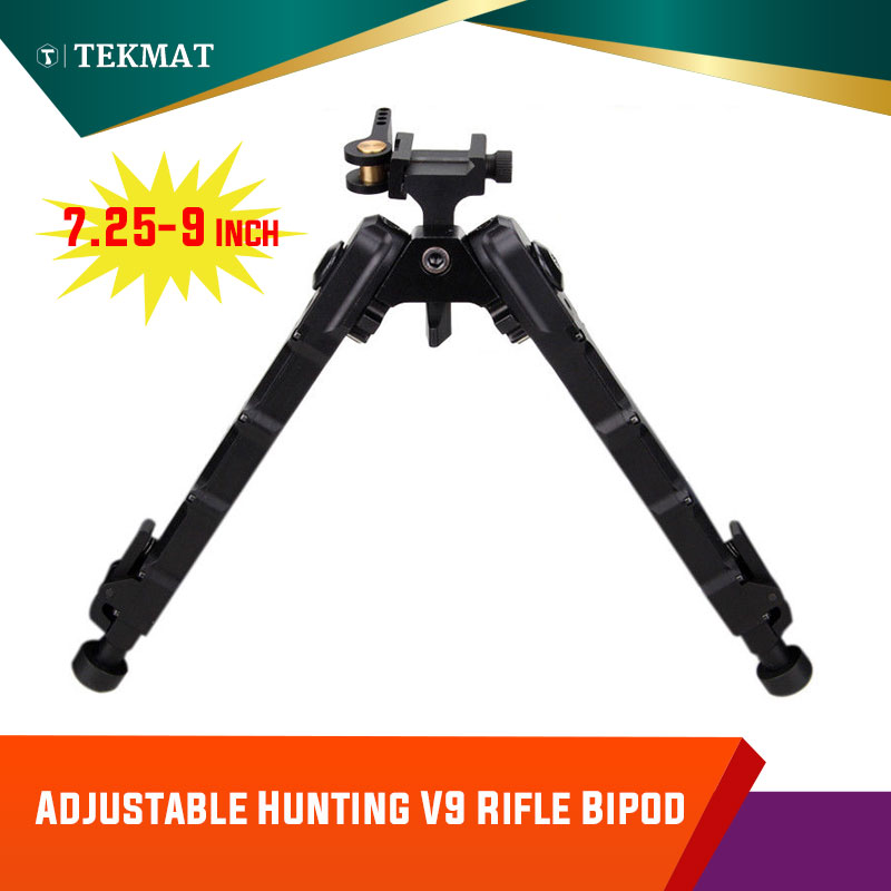 Xhunter Shooting V9 Rifle Bipod Quick Detach Mount 7.25'' 9" Adjustable Hunting 
