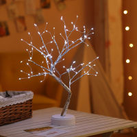 LED Fairy Christmas Tree Night Lamp Lighting Decor For Home USB Bedside Study Room Desk Holiday Decoration Light Goddess Gifts