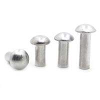 10-50pcs GB867 Semi-round Head Aluminum Rivet Solid Rivet Round Cap Percussive Aluminum Rivet M2 M2.5 M3 M4 M5 M6 M8