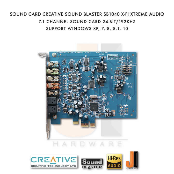 sound-card-creative-sound-blaster-x-fi-xtreme-audio-sb1040-7-1-channel-pci-e-มือสอง