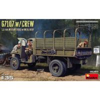 โมเดลประกอบ MiniArt 1/35 MI35383 G7107 w/CREW 1,5t 4X4 CARGO TRUCK w/METAL BODY