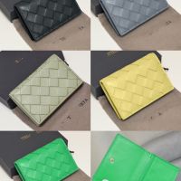2023 New★ New card holder sheepskin high-quality foreign style high-value light hand-woven small card bag small wallet with multiple card slots