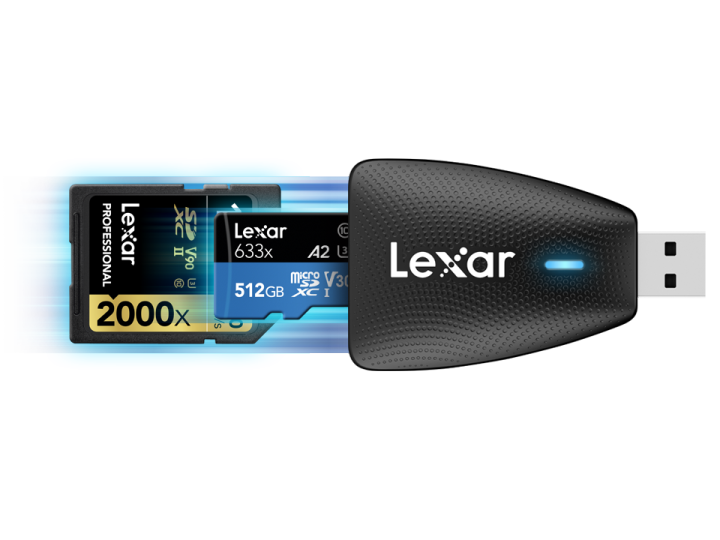 lexar-card-reader-multi-card-2-in-1-usb-3-1-reader-lrw450ub-การ์ดรีดเดอร์-ของแท้-ประกันศูนย์-2ปี