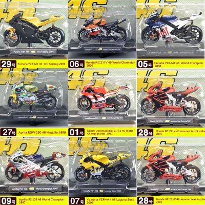 Diecast 1:18 Motorcycle Yamaha YZR-M1 46 Honda RC 211V Ducati GP11 Alloy Motorcycle Model Hot Toys Christmas Gift Collection