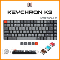 Bàn phím cơ Keychron K3 V2 không dây Bluetooth 5.1 - Led RGB - HOT thumbnail