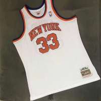 Top-quality Hot Sale Mens New York Knicks 33 Patrick Ewing Mitchell Ness 1985-86 Hardwood Classics Jersey - White