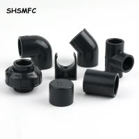 1Pc I.D 20 63mm Dark UPVC Elbow Aquarium Garden Irrigation Tee Tube Joint Fittings Pipe End Cap