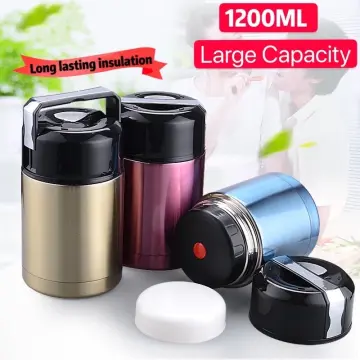 304 Large Stainless Steel Children's Thermos Lunchbox Thermos For Hot Food  with Containers Vacuum Flasks Thermoses