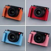 กระเป๋าใส่หนังวัวหนังสัตว์แท้กล้องถ่ายภาพด้วยมือเคสกล่องร่างกายสำหรับ Leica Q Q2 QP ที่จับ Typ116เคสโทรศัพท์กันกระแทกฐานกล่อง