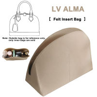 EverToner Felt Insert Bag Organizer Bag Fits For LV Alma BB PM Insert Bag In Bag Travel Purse Portable Cosmetic Base Shaper.กระเป๋า