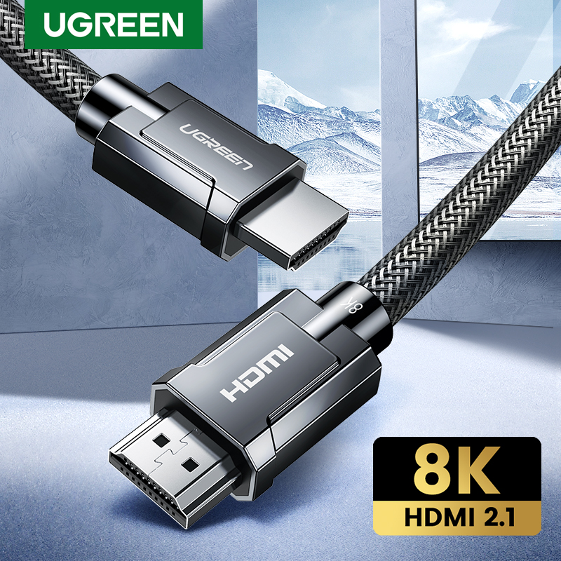 Compatible with PS5/ Xbox X/ 8K UHD TV/ Monitors HDCP 2.2/2.3 HDMI Switch 3 in 1 Out 48Gbps Aluminum Gray HDMI Switcher 8K@60Hz 4K@120Hz 8K HDMI 2.1 Switch Dynamic HDR 