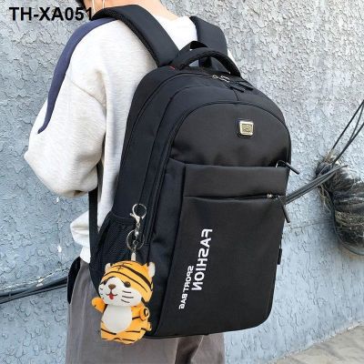2023 new Oxford cloth backpack male large-capacity travel bag junior high school student schoolbag