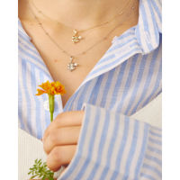 Julys - four leaf clover necklace