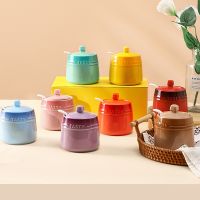 hotx【DT】 Seasoning Jar with Lid Pot Bottle Storage Household Supplies