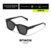 ~ HAWKERS POLARIZED Black Dark STACK แว่นกันแดด เหมาะสำหรับผู้ชาย และผู้หญิง สามารถป้องกันรังสี UV400 สินค้าดีไซน์ออกแบบจากประเทศสเปน. Sunglasses for Men and Women, unisex. HSTA22BBXP