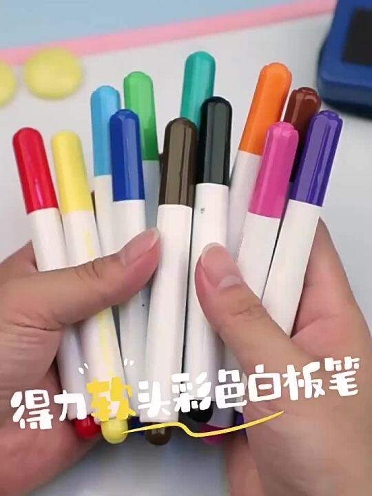 Deli Whiteboard Marker Erasable Children's Color Whiteboard Marker WaterBased MultiColor