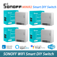 SONOFF R2มินิ/R3ขนาดเล็ก/สวิตช์อัจฉริยะแบบไร้สายไลท์ R3คู่ DIY 2ทางโมดูลสวิตซ์  อัจฉริยะควบคุมการทำงานร่วมกับ Alexa Google Home