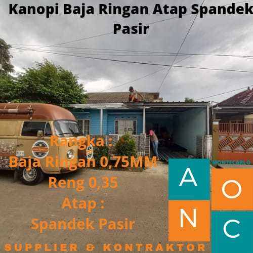 KANOPI BAJA RINGAN ATAP SPANDEK PASIR Lazada Indonesia