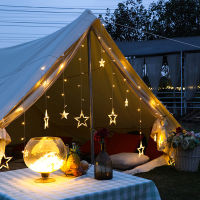 Christmas Fairy Lights LED Star Garland String Lights for Xmas Window Room Indoor Outdoor Decoration Wedding Party Light Lamp