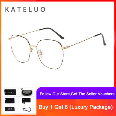 Kateluo Fashion Modified Face Glasses Anti Fatigue Radiation Resistant Reading Glasses 8001