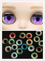 Free shipping 20 PairsLot 14mm Colored Glass Eye Chips Dolls Accessories For Blyth Doll Eye Accessories For DIY Modified