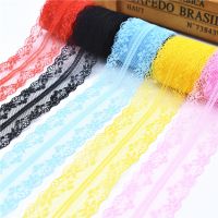 [HOT!] 10 Yards Lace Ribbon Tape 40MM Wide Trim Fabric DIY Handicrafts Embroidered Net Cord For Sewing Decoration african lace fabric