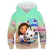 Gabbys Dollhouse Hooded New Fall Gabby Cats Childrens Clothing Boys Girls Tops Sweatshirt 3D Cartoon Kids Hoodies for Teenage