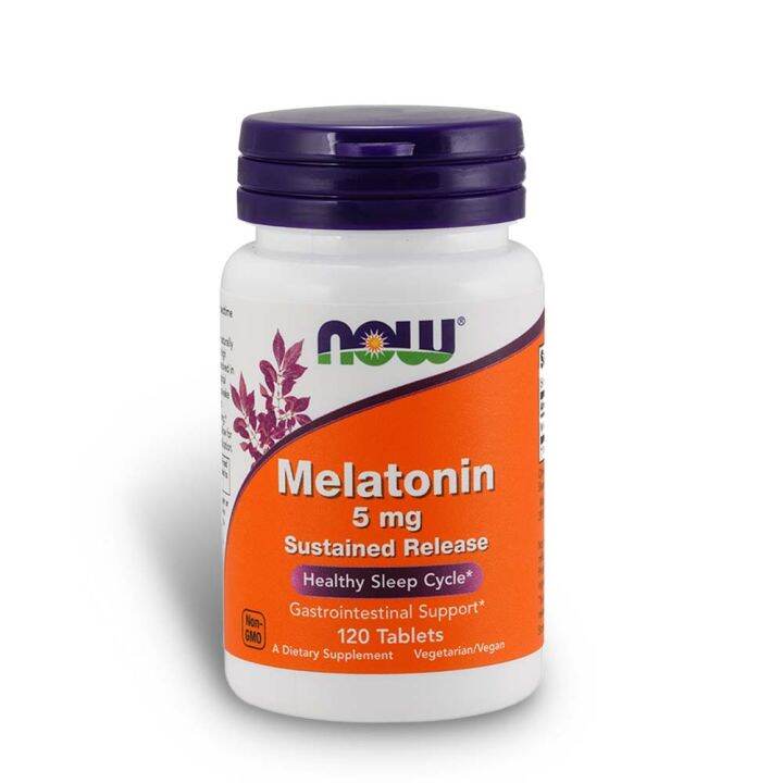 Melatonin 5Mg Sustained Release Sleep Aid 120 Tablets For Healthy Sleep ...