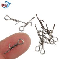 RoseWood Stainless Steel Spring Lock Pin Fishing pin Screw Crank Hook Spring 1 2 3 Fishing Connector Soft Bait Accessories